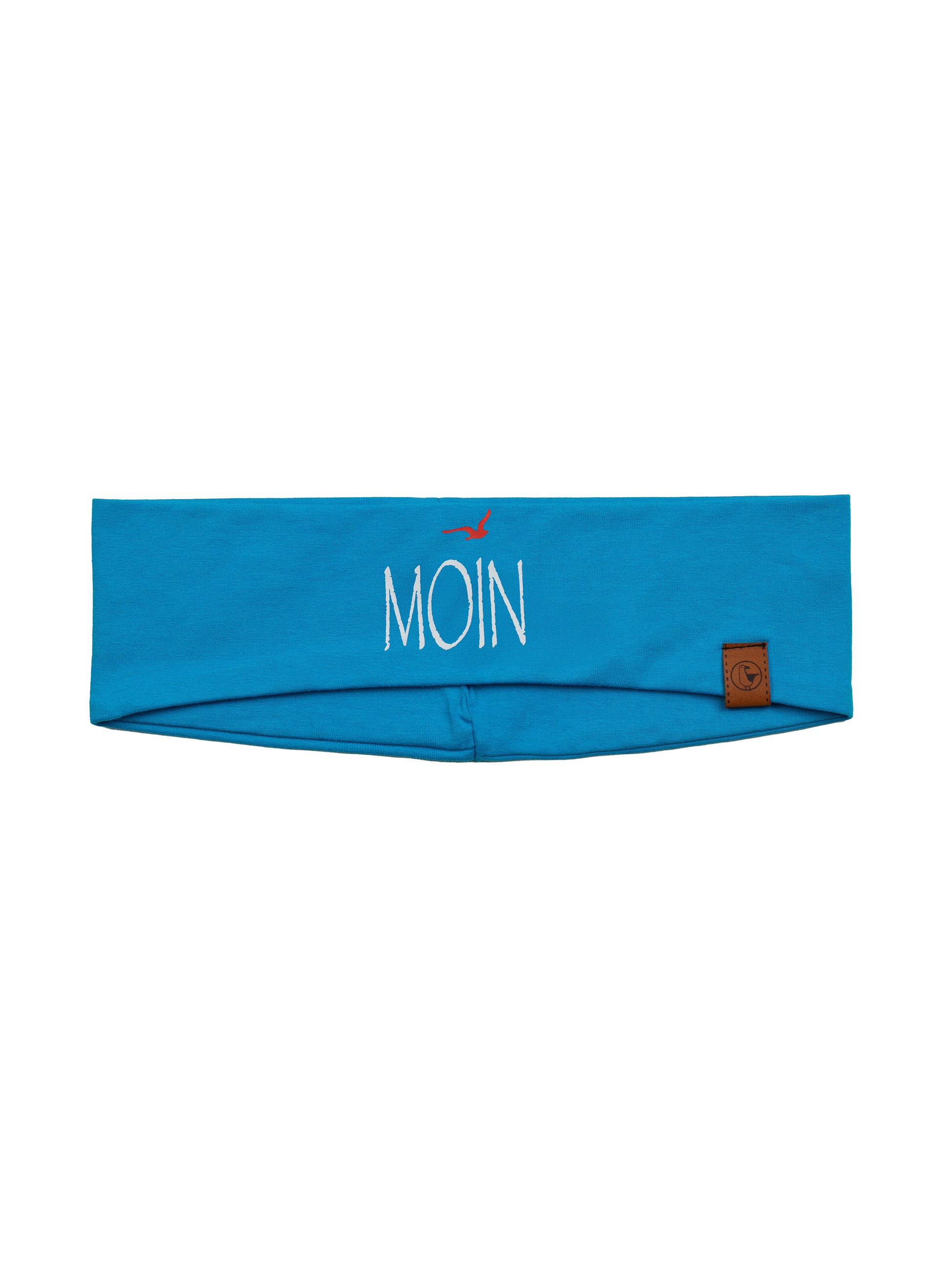 Moin Moin Stirnband Dunkelblau – Mit Goldener Stickerei, Unisex, 100% Acryl